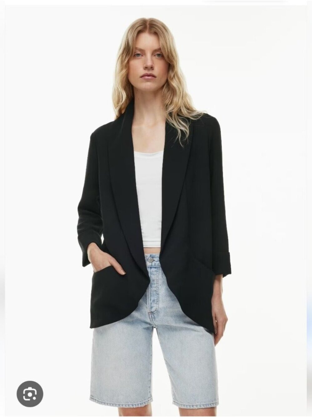 ARITZIA | Wilfred North Crepe Blazer Black Sz 00